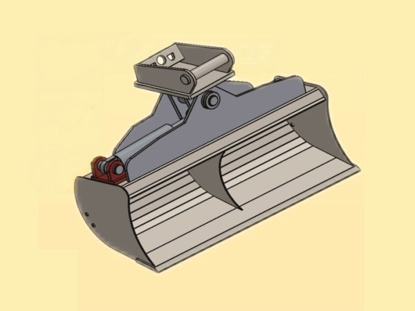 Hytec MS01 Graberäumlöffel Hydraulisch 100 cm 1000 mm 1 - 2 t