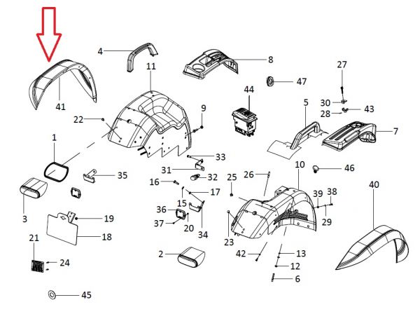 FLAP FENDER LH