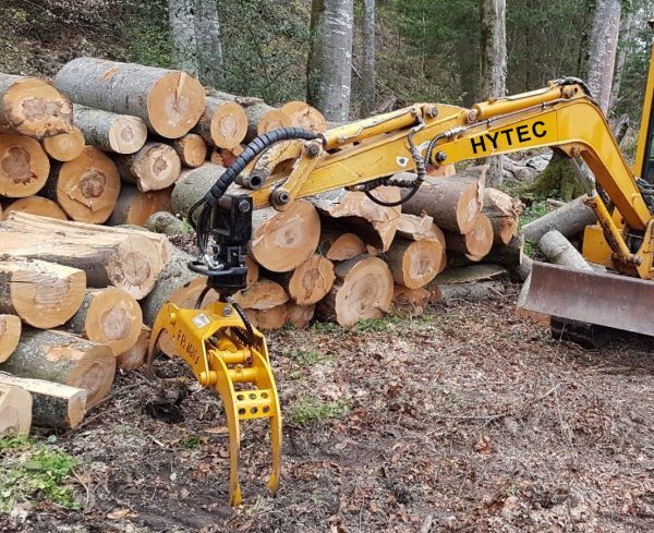 Holzgreifer für Mini Bagger F-1000