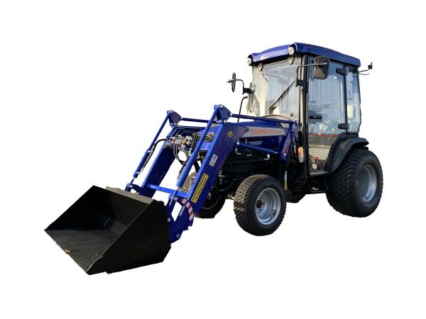 Farmtrac 26 HST mit Kabine Frontlader Rasenreifen