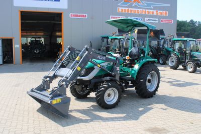 ARBOS 2035 mit Dach und Frontlader 2040 ARBOS Fudex Landmaschinen