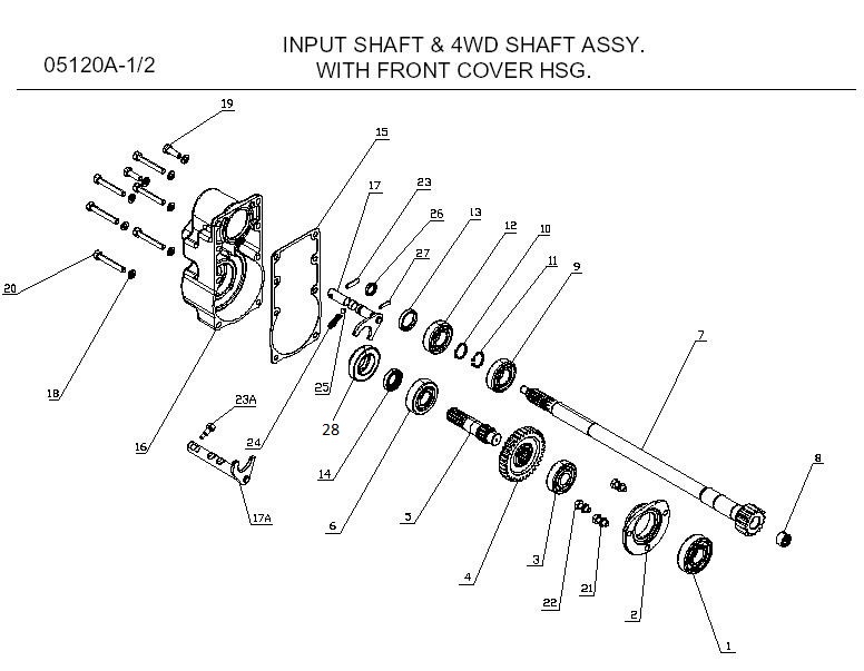 Dichtung Bremse Vorne, Differential, Transmission Sols 20, Solis 20  Ersatzteile, Ersatzteile Solis Traktoren, Ersatzteile