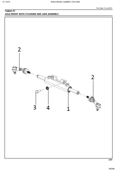 LINK ASSEMBLY POWER STEERING