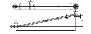 Unterlenker Kat.1 740mm