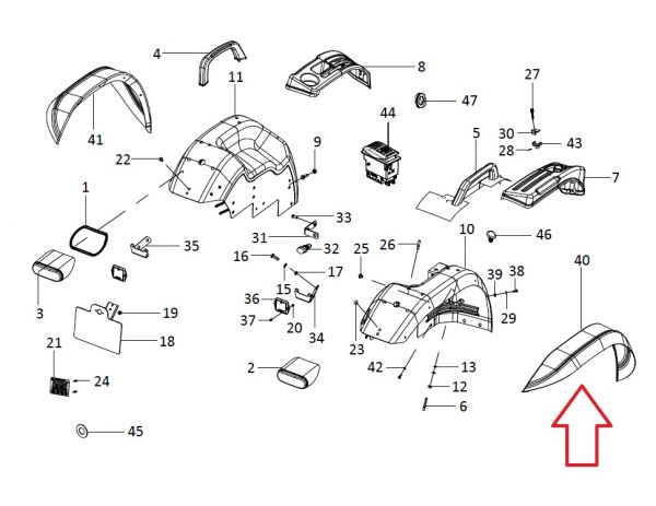 FLAP FENDER RH